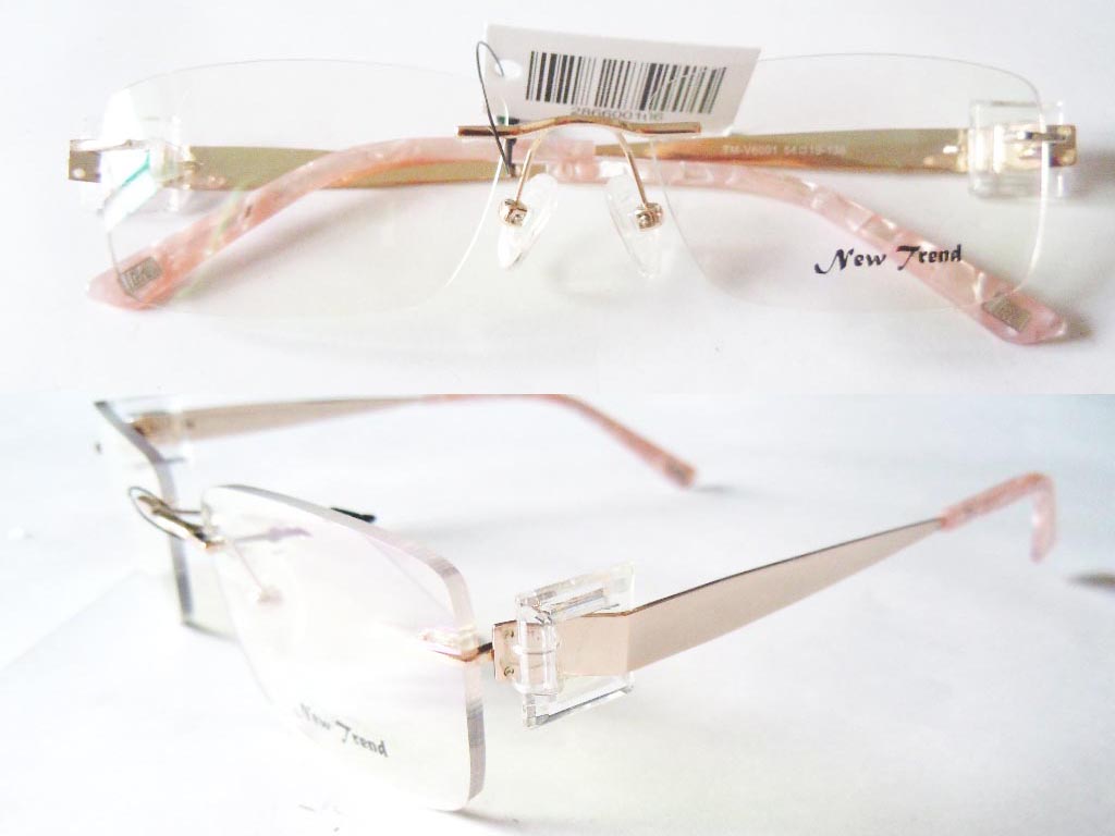 RL006 Rimless 3-Piece Eyeglasses