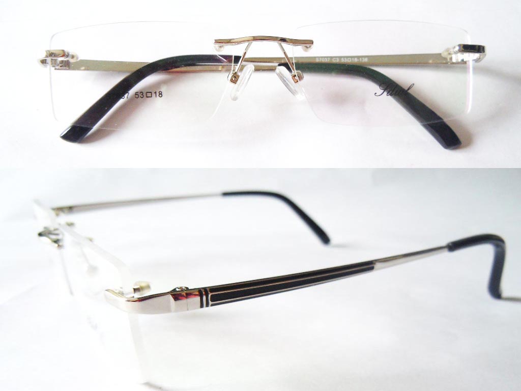 RL023  Rimless 3-Piece Eyeglasses