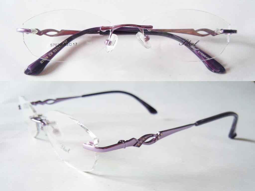 RL024  Rimless 3-Piece Eyeglasses