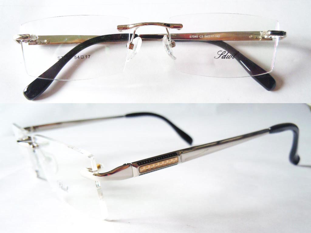 RL025  Rimless 3-Piece Eyeglasses