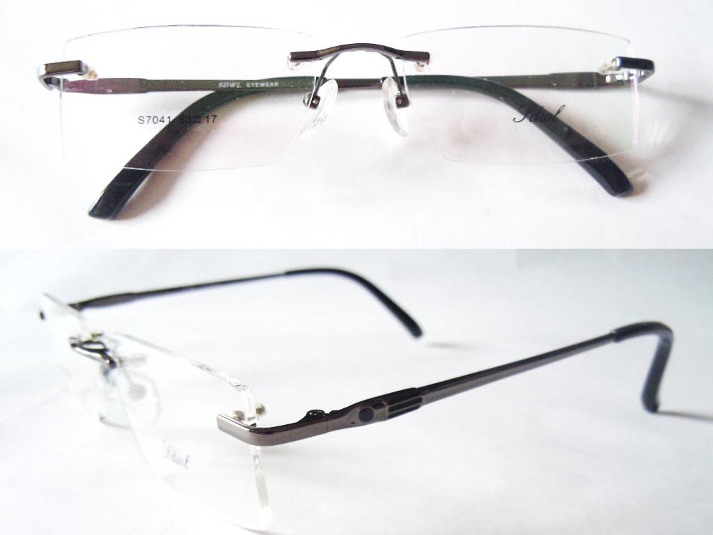 RL026  Rimless 3-Piece Eyeglasses