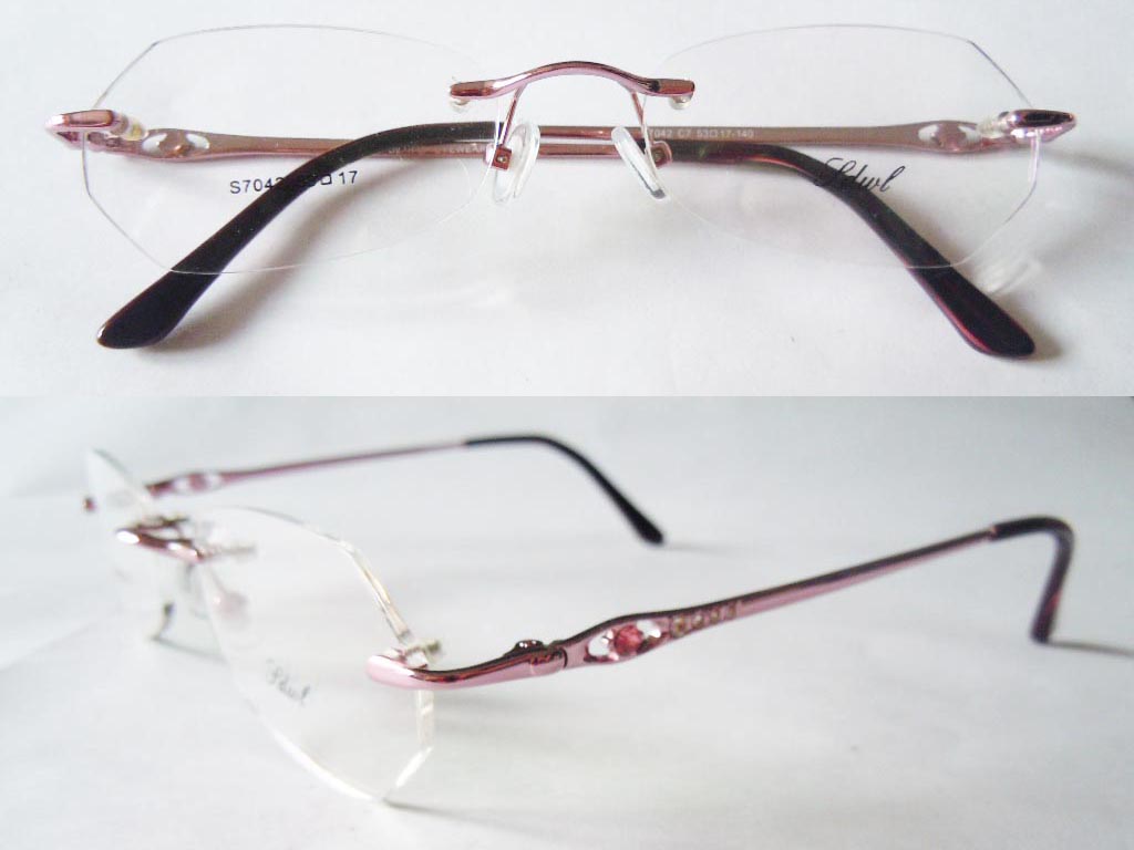 RL027  Rimless 3-Piece Eyeglasses