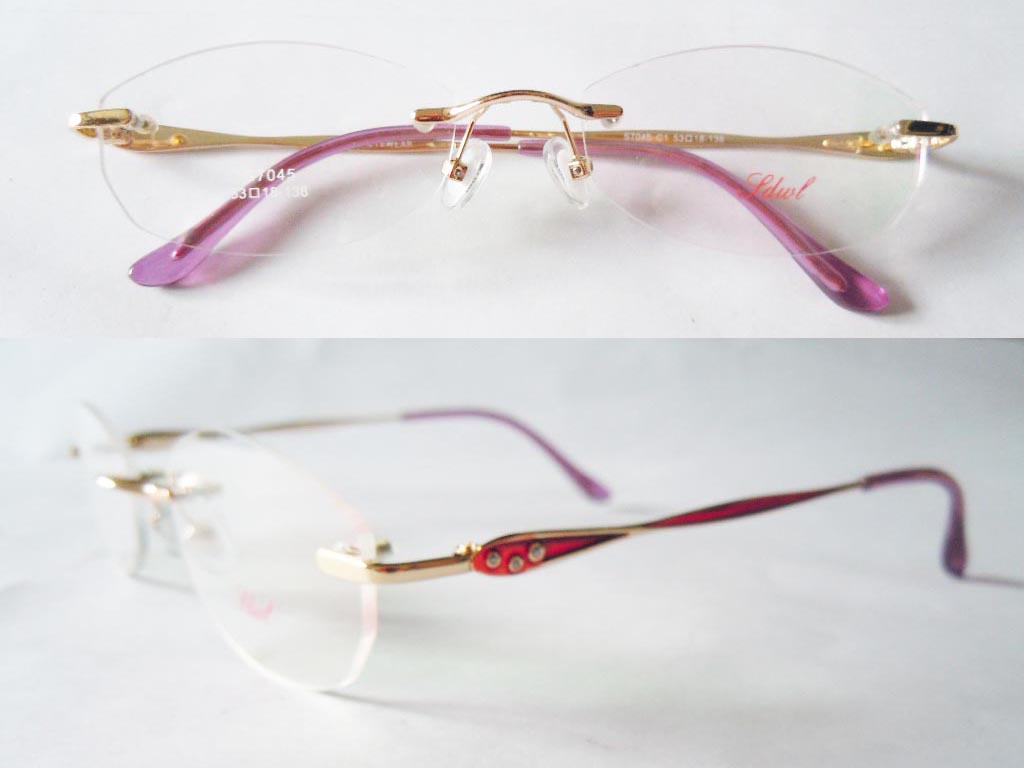 RL030  Rimless 3-Piece Eyeglasses