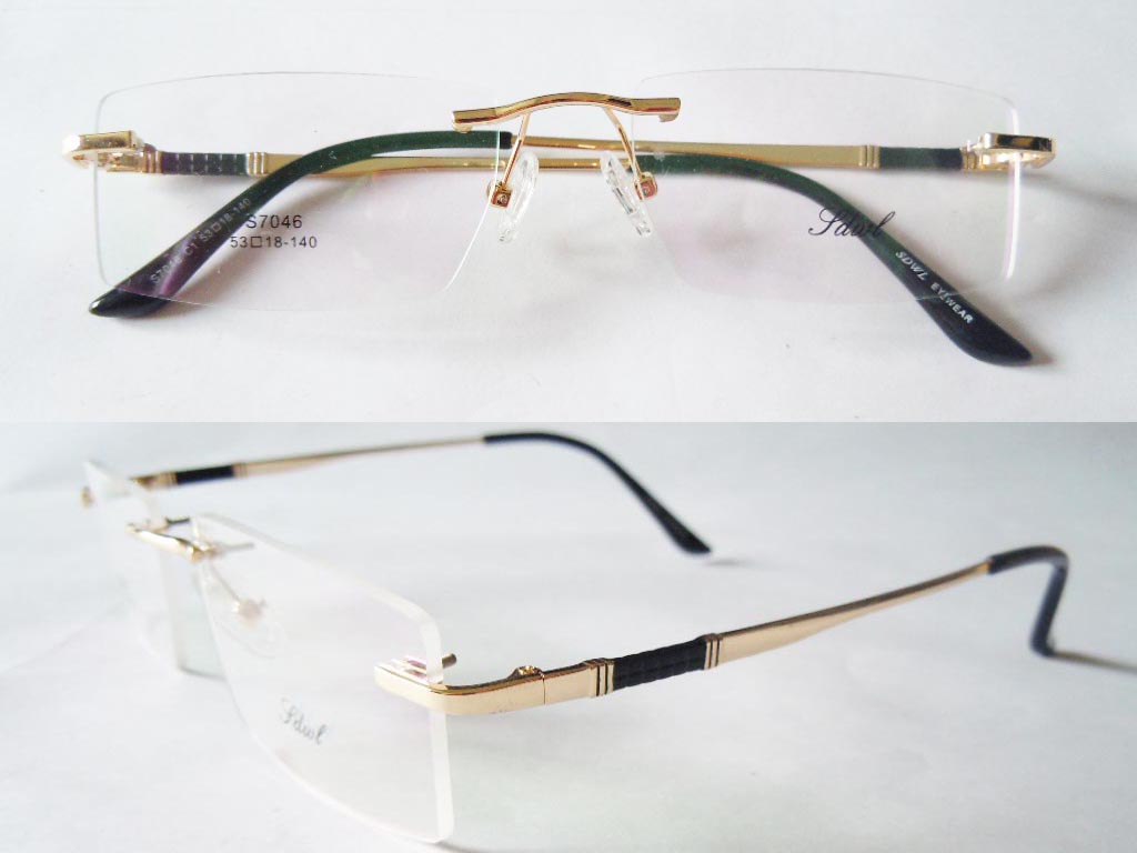 RL031  Rimless 3-Piece Eyeglasses
