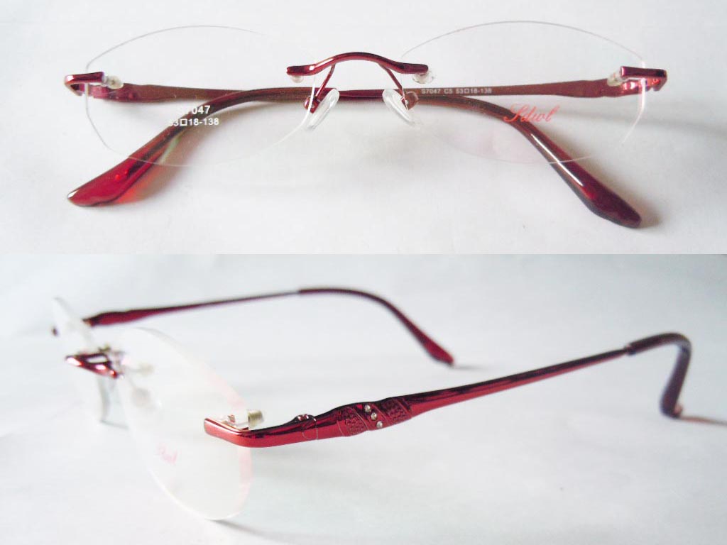 RL032  Rimless 3-Piece Eyeglasses