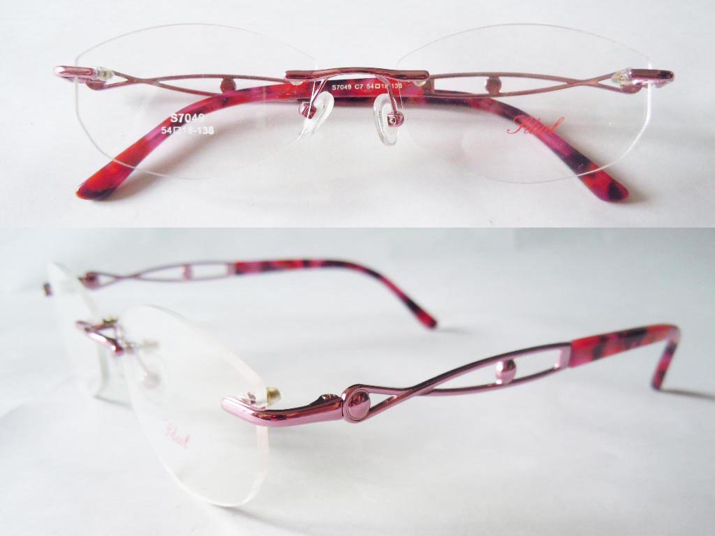 RL034  Rimless 3-Piece Eyeglasses