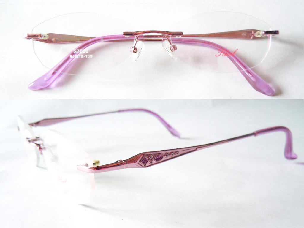 RL035  Rimless 3-Piece Eyeglasses