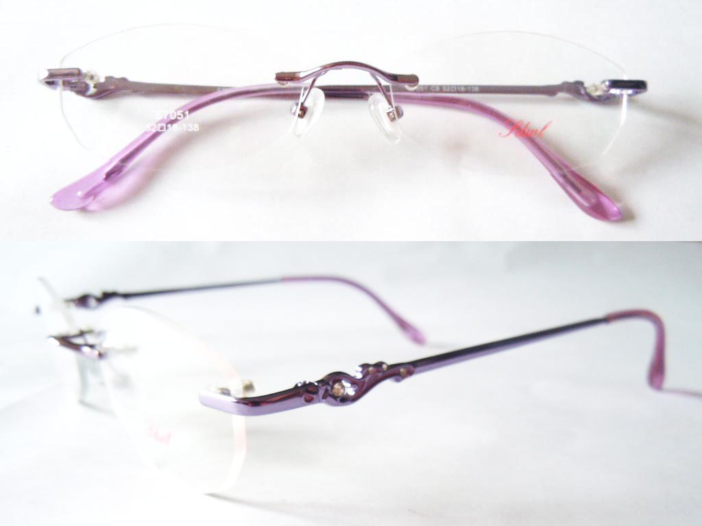 RL036  Rimless 3-Piece Eyeglasses
