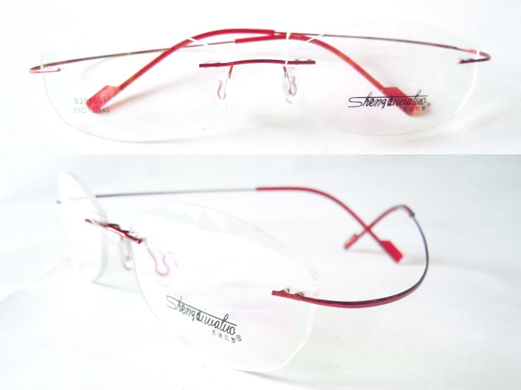 RL037  Rimless 3-Piece Eyeglasses